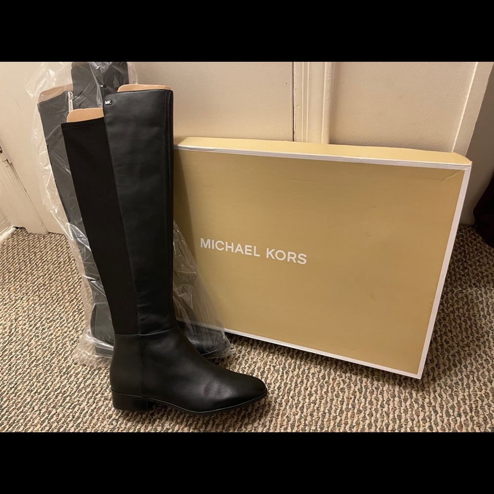 Michael Kors knee-high leather boots